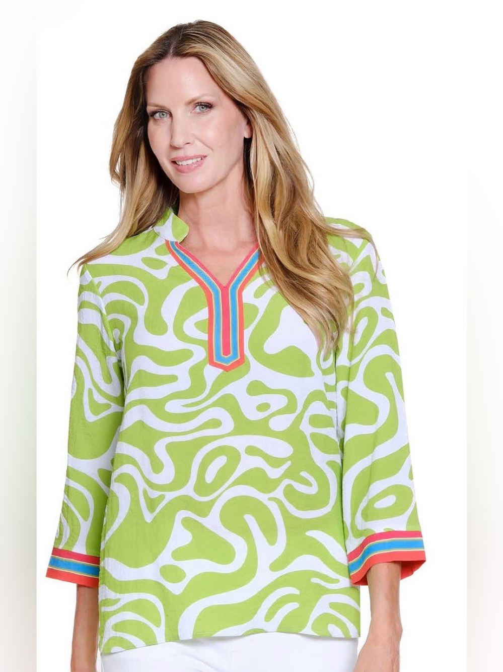 Summer fun! Petite 3/4 sleeve top